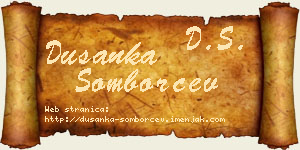 Dušanka Somborčev vizit kartica
